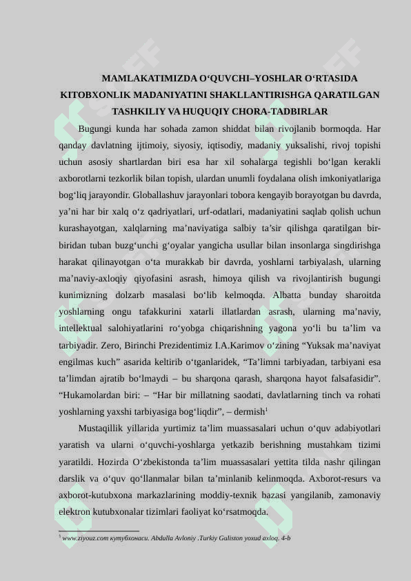 Yoshlarda kitobxonlik madanyatini shakillantirish 2
