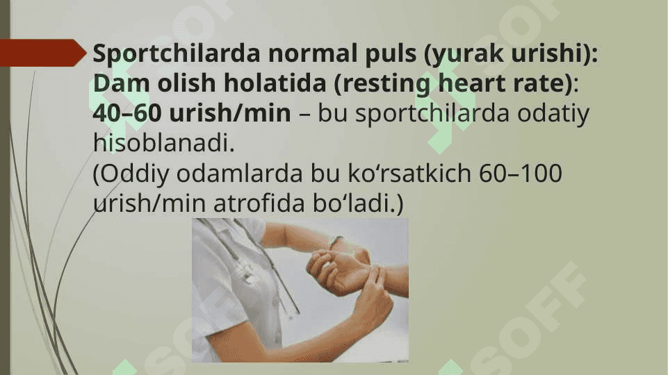 Sportchilarda normal puls koʻrsatkichlari 4
