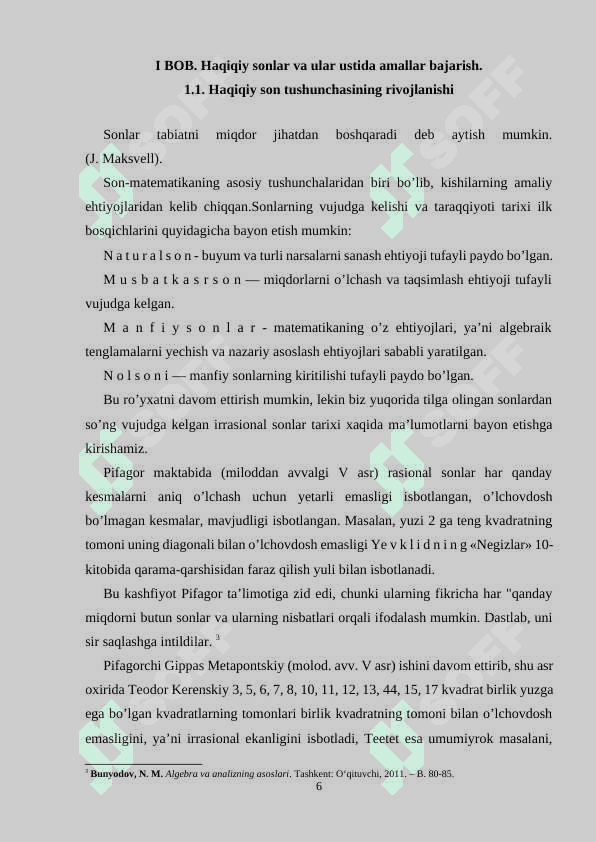 Haqiqiy sonlar sistemasi 6