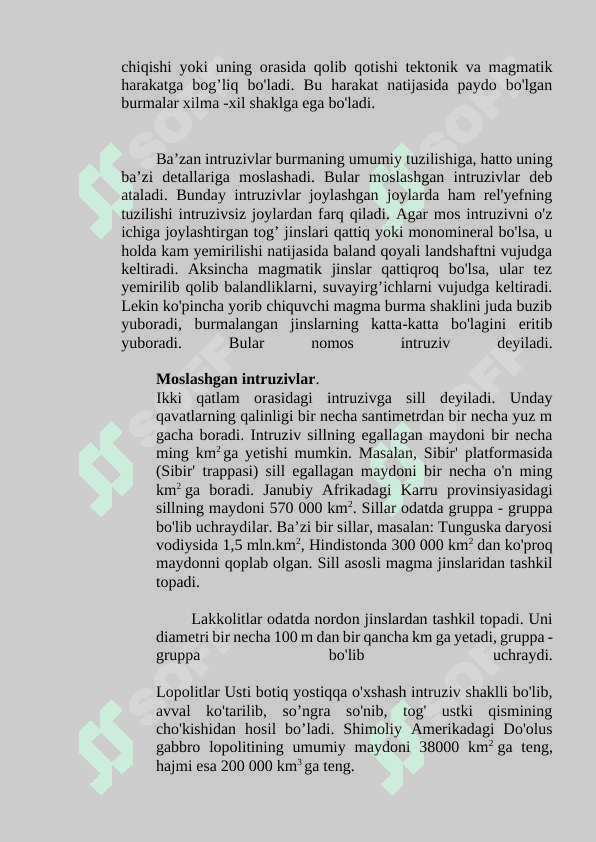 Magmatik tog’ jinslari. 5