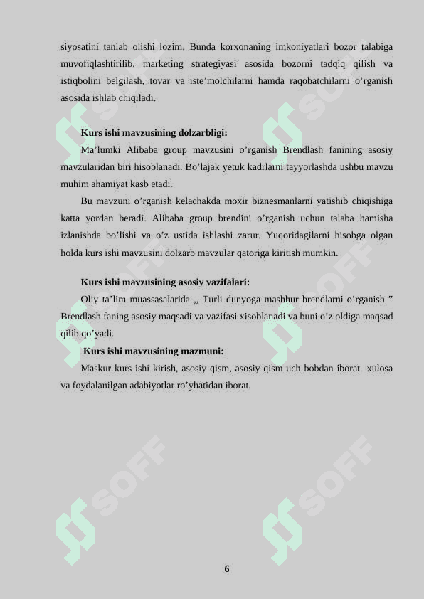 Yuqori tahnologiyali brendlarni boshqarish. ( Alibaba Group ) 6