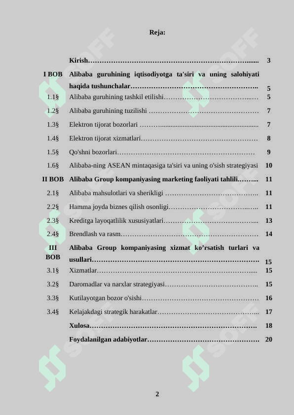Yuqori tahnologiyali brendlarni boshqarish. ( Alibaba Group misolida ) 2