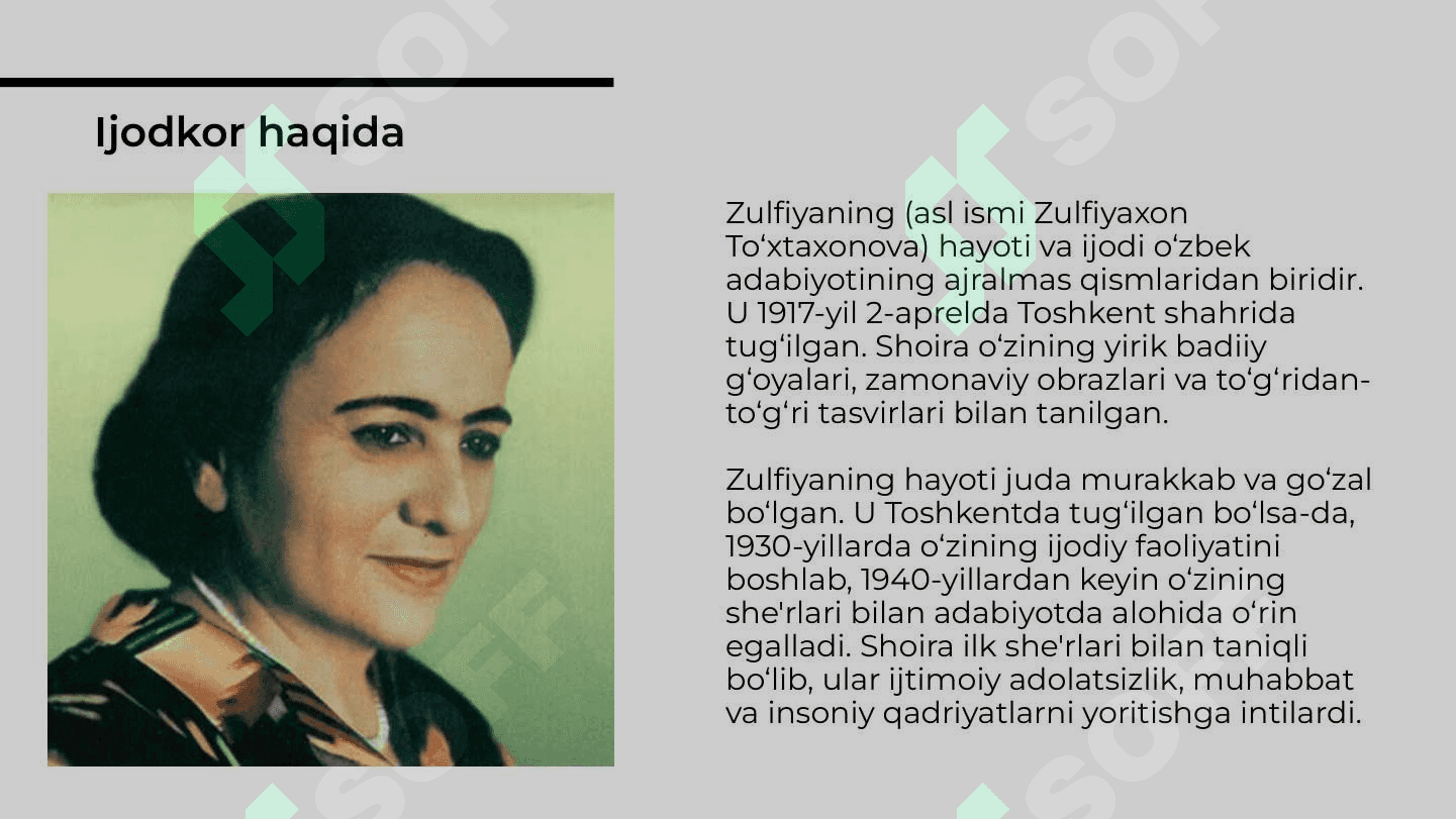 Zulfiyaning Bahor keldi seni so'roqlab sheri 3