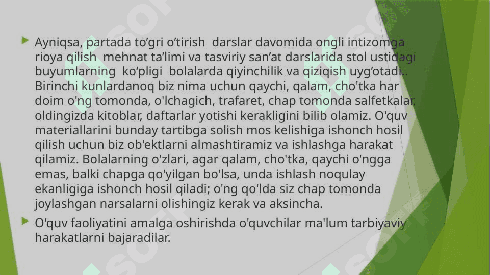 :Tarbiya darslarida o’quvchini o’z ustida ishlash jarayoni 3