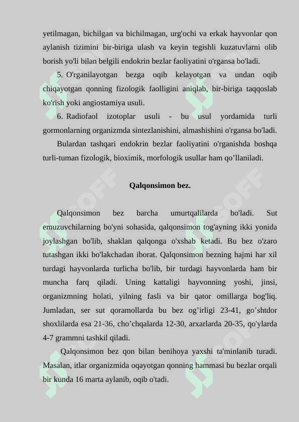 Ichki sekretsiya bezlari fiziologiyasi 8