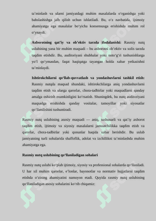 Nutq uslublari. Rasmiy uslub 4