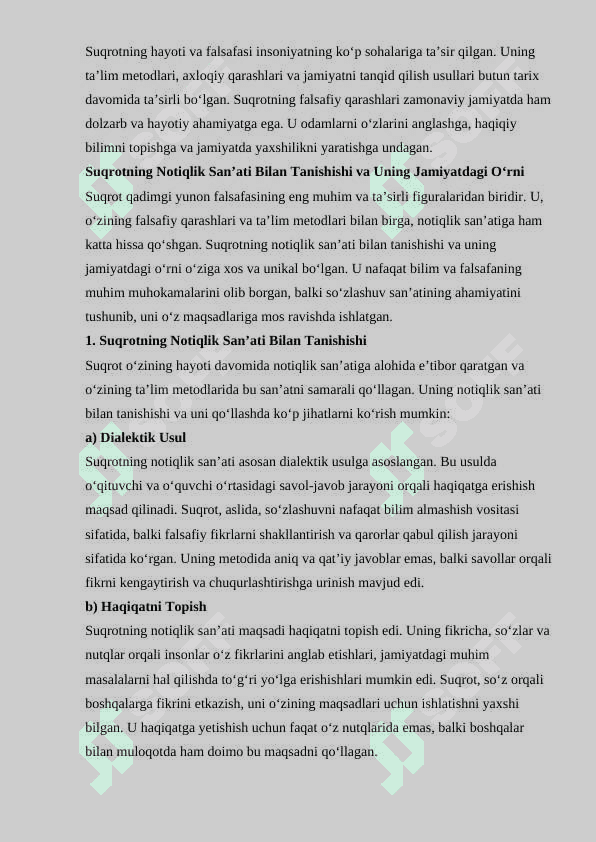 Suqrotning notiqlik san'ati haqidagi qarashlari 4