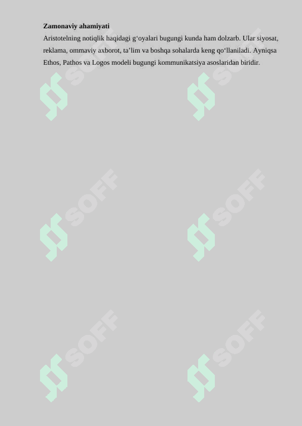Aristotelning notiqlik san'ati haqidagi qarashlari 6