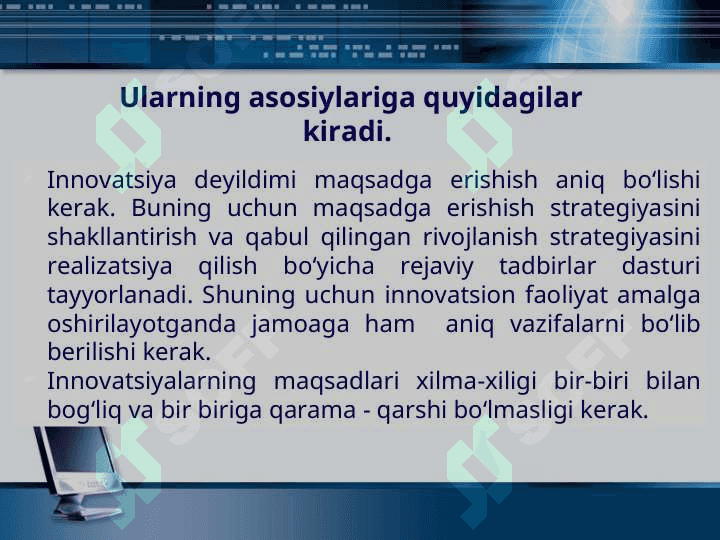Innovatsion jarayonni tashkil etish va uni boshqarish 5