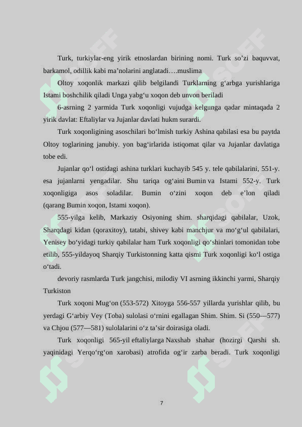 TURK XOQONLIGI 7