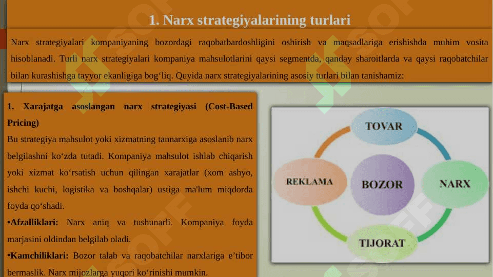 Raqobatda narxning o'rni 3