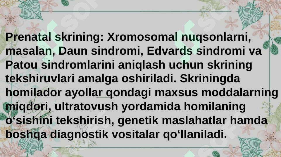 O’zbekistonda bolalarni anomaliya bilan tuģilishini oldini olishdagi chora tadbirlar 4