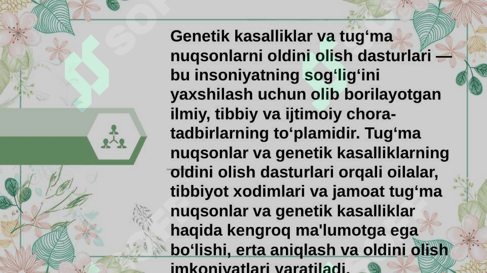 O’zbekistonda bolalarni anomaliya bilan tuģilishini oldini olishdagi chora tadbirlar 5