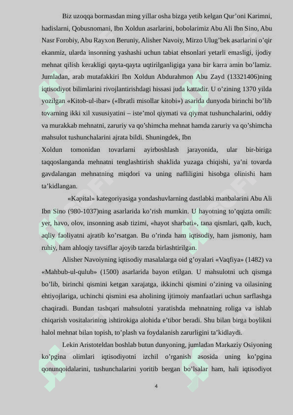 Iqtisodiyot nazariyasini fan sifatida shakllanishida tur xil omillarning ro'li 4