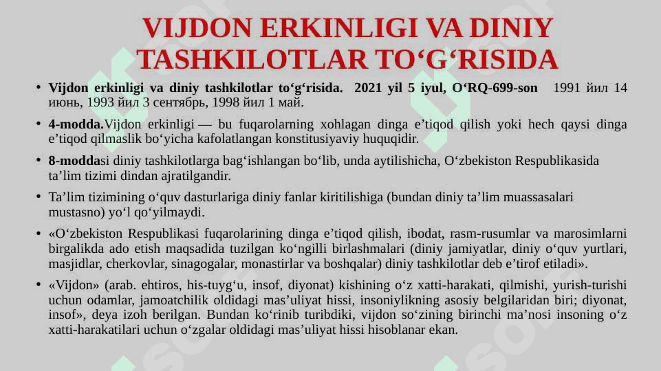 O'zbekistonda faoliyat yuritayotgan diniy tashkilotlar 4