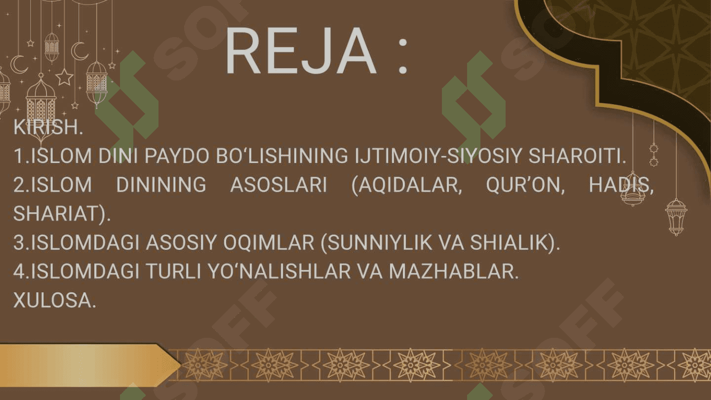 islom dini paydo bo'lishi 2