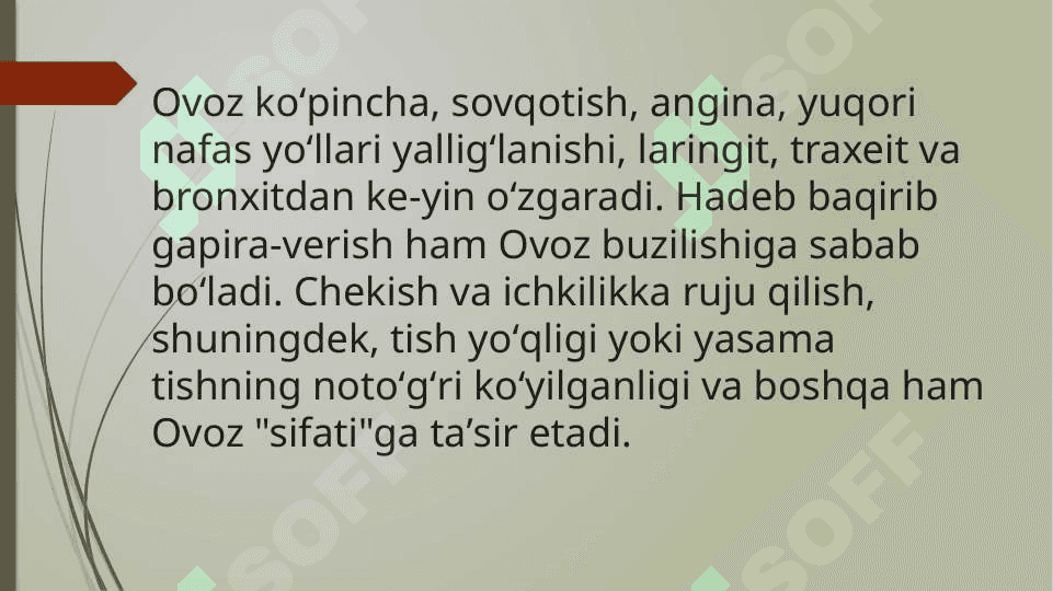 Ovoz paydo boʻlish mexanizmlari 8