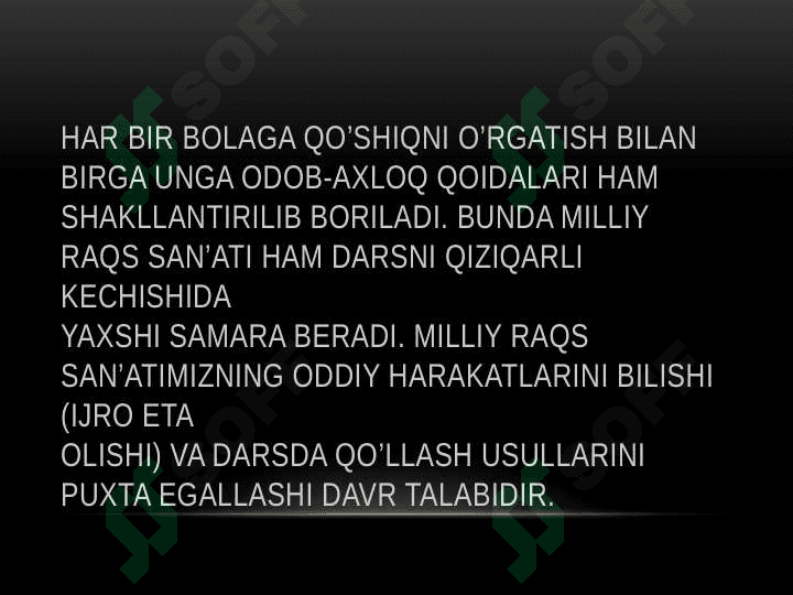 MUSIQA ASBOBLARINI TANLASHGA                                      O’RGANISH 3