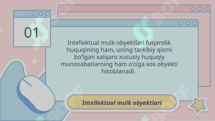 INTELLEKTUAL MULKNI XALQARO-HUQUQIY HIMOYA QILISH INTELLEKTUAL MULKNI XALQARO-HUQUQIY HIMOYA QILISH 3