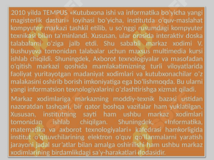 Axborot texnologiyalari va masofadan o'qitish markazi 3