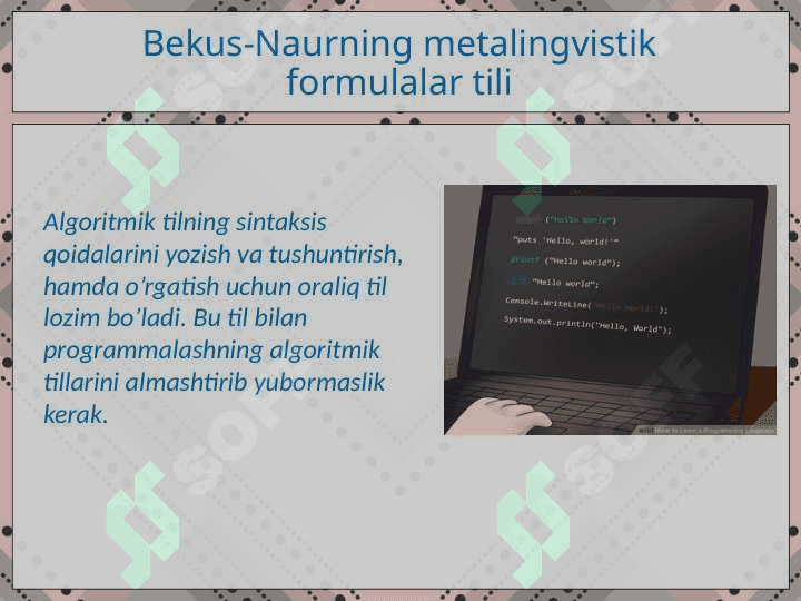 Algoritmik Metalingvistika 3
