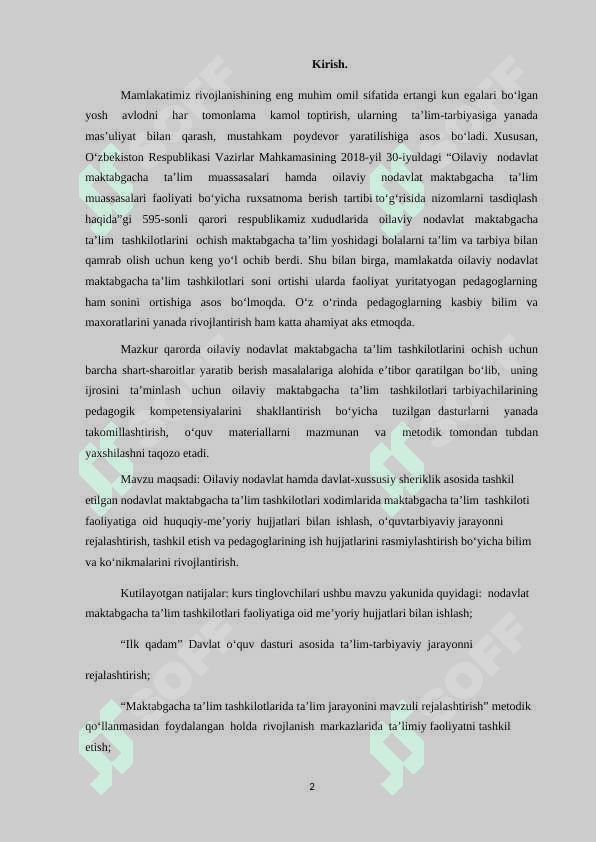 DAVLAT DASTURI ASOSIDA “TIL VA NUTQ” MARKAZINING BOLALAR NUTQINI RIVOJLANTIRISHDAGI AHAMIYATI 2