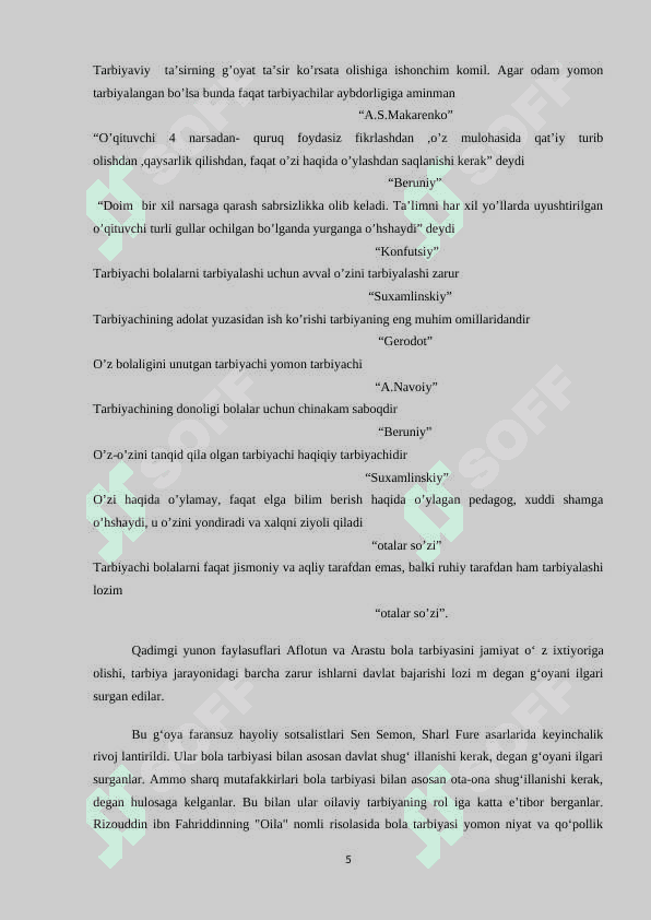 PEDAGOGLIK KASBI VA UNING KASBIY KOMPETENSIYALARI. 5
