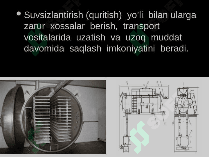 Quritish jarayoni texnologik modellashtirish 2