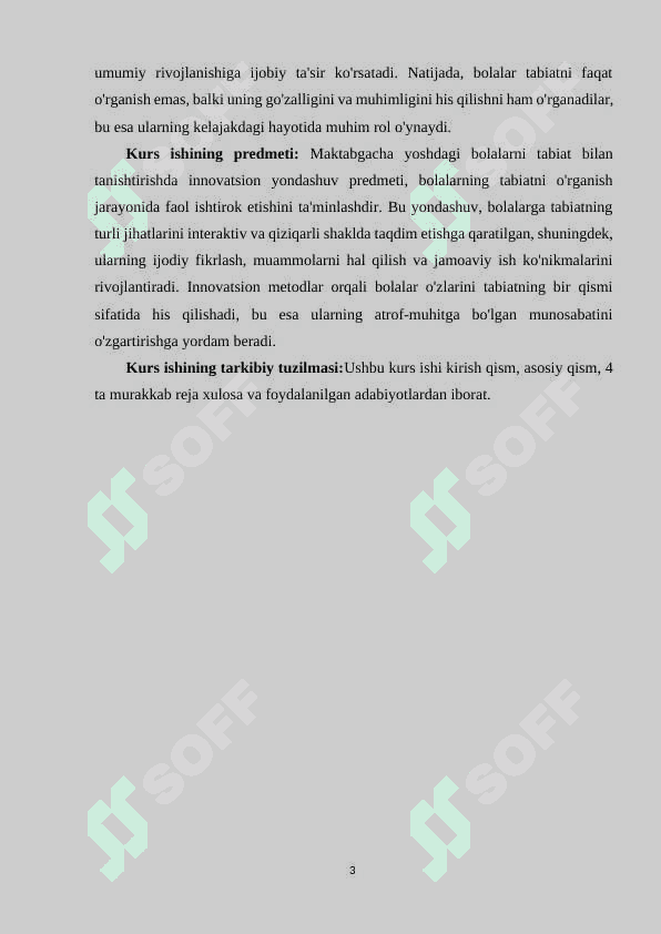 Maktabgacha yoshdagi bolalarni tabiat bilan tanishtirishning ish shakllarini tashkil etishda innovatsion yondashuv. 3