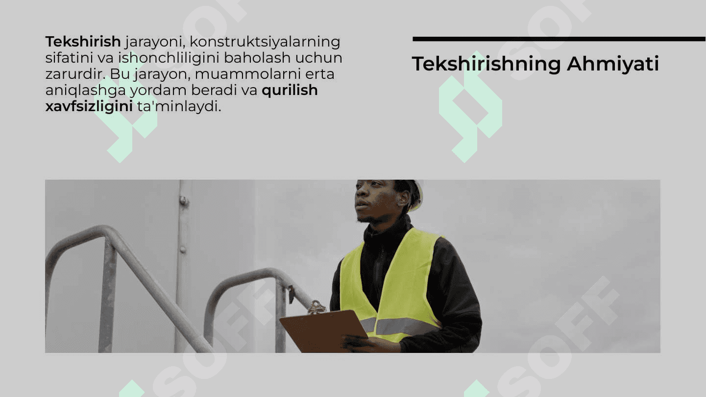 Tash va Armatosh konstruksiyalarini tekshirish 4