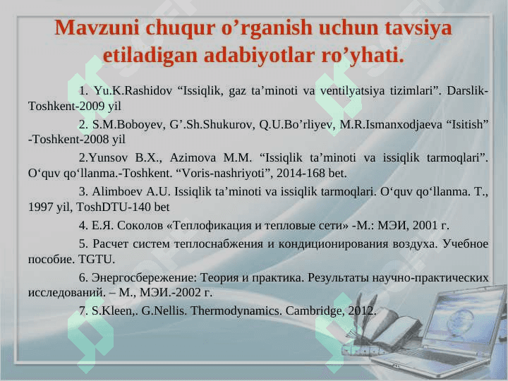 Markaziy isitish tizimlarining elementlari 2