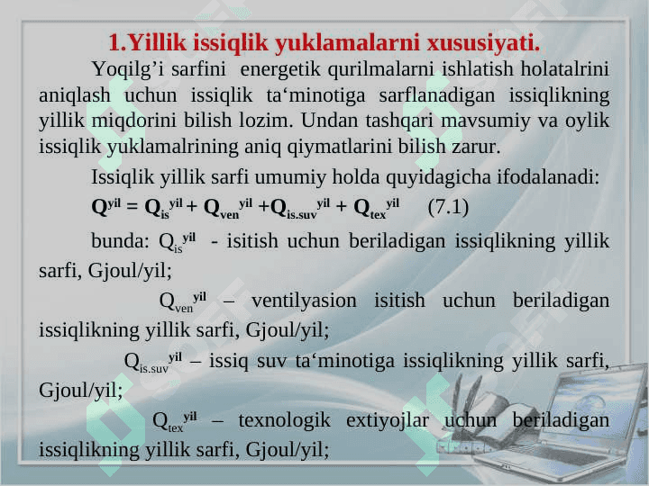 Issiqlik yuklamasining davomiylik grafigi 4