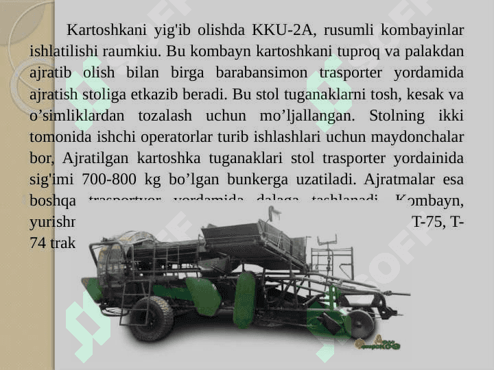 Kartoshka sabzavot yig’ishtirish mashinalari 4