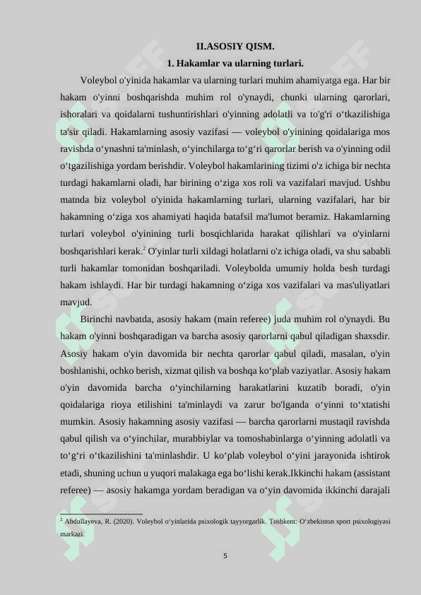 Hakamlar,ularning burchlari va rasmiy ishoralari. 5