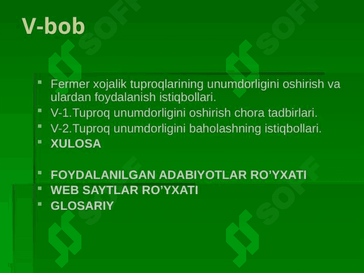 fermer хo’jaliklarida tuproq unumdorligini aniqlash va ball bonitetlarini hisoblash usullari 6
