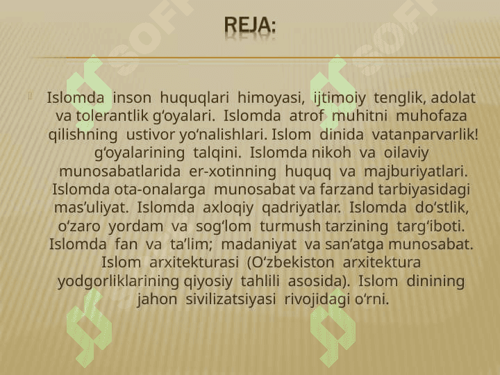 Islomiy qadriyatlar 2