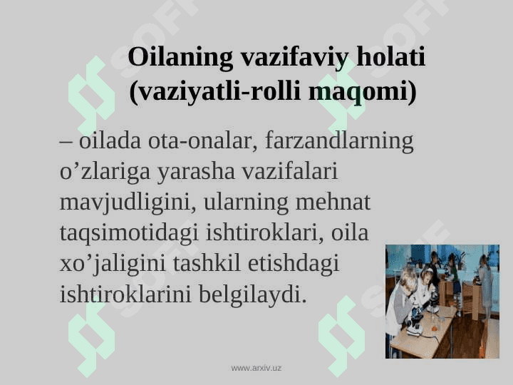 Pedagogikning oila bilan olib boradigan ijtimoiy faoliyati. Pedagogning bolalarning ijtimoiylashuvidagi oʻrni. 7