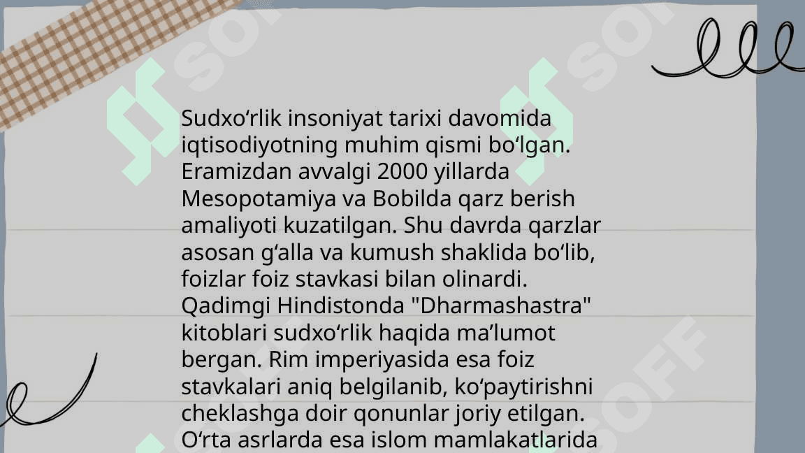 Ssuda foizi sudxo'rlik va ribo 4