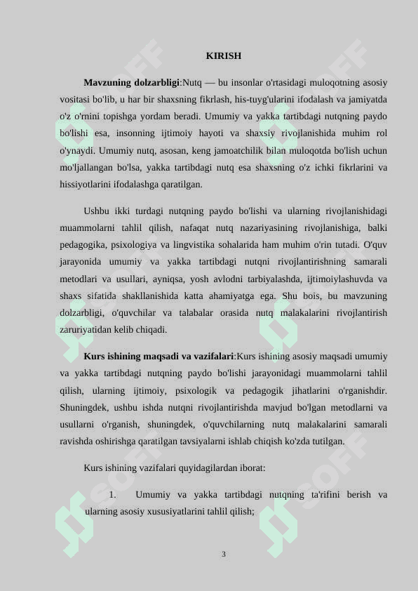 Umumiy va yakka tartibdagi nutqning paydo bo'lishidagi muammolar KURS ISHI.docx 3