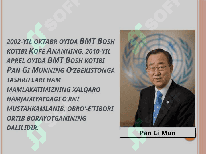 O’zbekistonning BMT doirasidagi muhim xalqaro tashabbuslari mazmun-mohiyati T.pptx 5