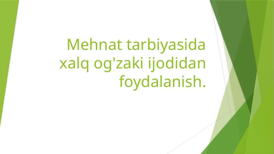 Mutaxassislik fanlarini o‘qitishtamoyillar
