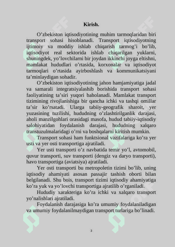 Transport, axborot kommunikatsiya korxonalarini rivojlantirish istiqbollari. 3