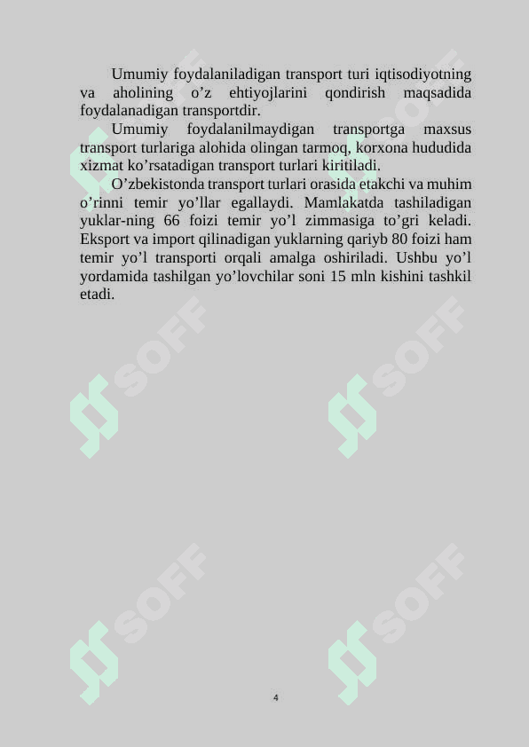 Transport, axborot kommunikatsiya korxonalarini rivojlantirish istiqbollari. 4