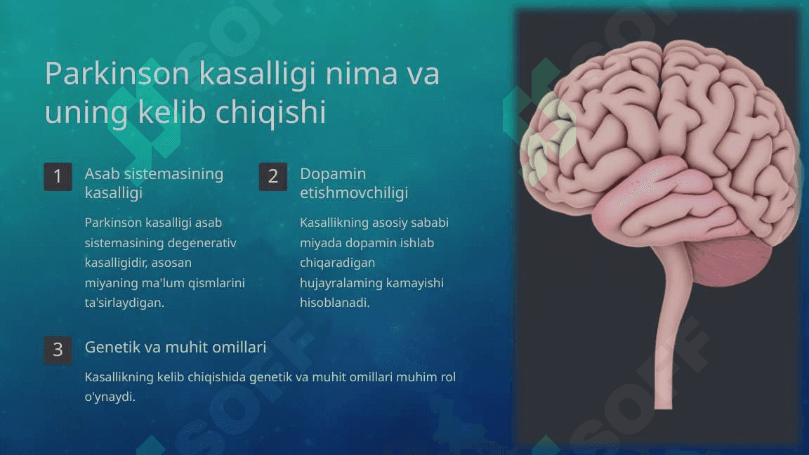 Parkinson kasalligini davolashning zamonaviy usullari. 2