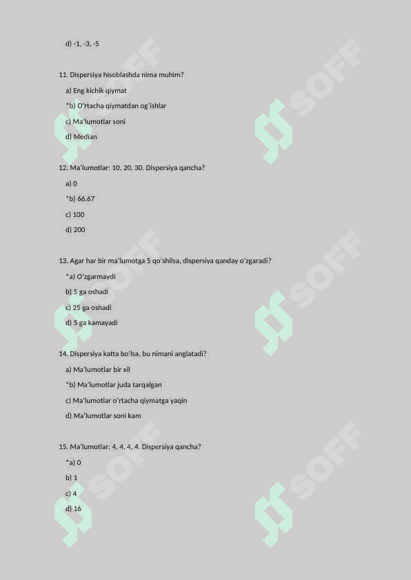 📊 Statistika Asoslari: Dispersiya, Standart Ogʻish va Korelatsiya | Statistika Darsligi 3