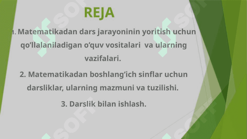 MATEMATIKADAN BOSHLANG’ICH SINFLAR UCHUN DARSLIKLAR 2