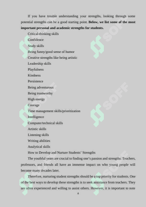 THE WAYS OF IDENTIFYING STUDENTS' STRENGTHS AND WEAKNESSES IN LISTENING AND SPEAKING 6