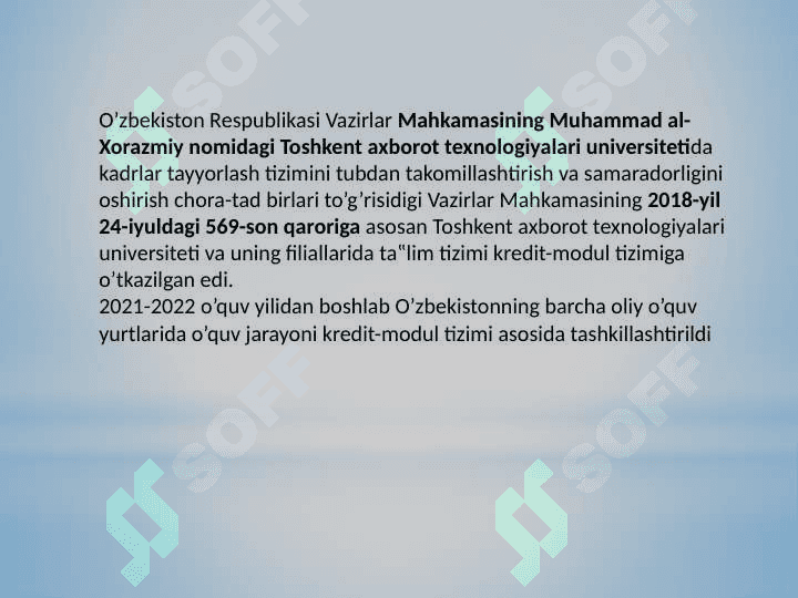 Oliy ta’lim tizimida kredit baholash 4