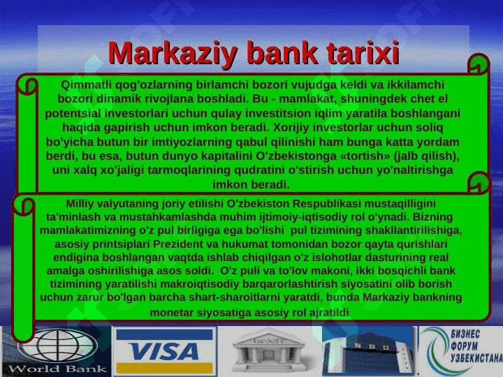 MARKAZIY BANK VA UNING FUNKSIYALARI 3