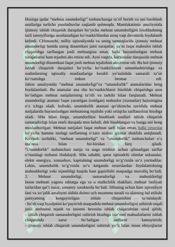 "Mehnat Unumdorligi: Oshirish Omillari va Ko'rsatkichlari" - 1-Kurs Iqtisodiyot Talabalari uchun To'liq Mustaqil Ish Qo'llanmasi | PPT & Word Formatda 4